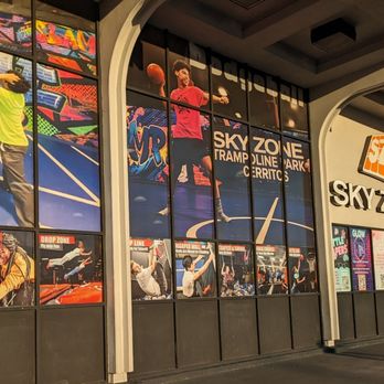 Sky Zone Trampoline Park - Decal on the windows - Trampoline Parks Near Me - Cerritos, California