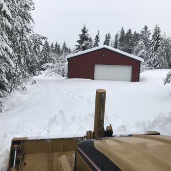 Precision Landworks - Clearing Snow for a customer - Excavation Services Near Me Precision Landworks - Clearing Snow for a customer - Excavation Services Near Me
