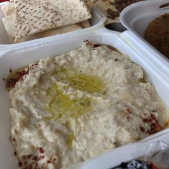Eden Garden Fusion Grill - Mutabal-served with pita - Mediterranean Near Me - Upland, California Eden Garden Fusion Grill - Mutabal-served with pita - Mediterranean Near Me - Upland, California