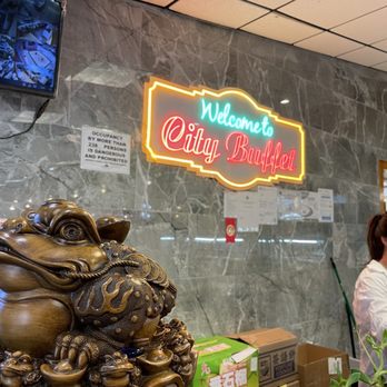 City Buffet - The front counter and the Jin Chan statue. Very nice! - Buffets Near Me - Casselberry, Florida City Buffet - The front counter and the Jin Chan statue. Very nice! - Buffets Near Me - Casselberry, Florida