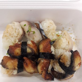 Sapporo Sushi - Unagi and mackerel nigiri to go :( - Sushi Bars Near Me - Murrieta, California