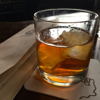 Longman & Eagle - Old Fashioned. Buffalo Trace Bourbon, Cherry & Orange & Old Fashioned bitters, Demerara Sugar, Citrus Zest - Gastropubs Near Me - Chicago, Illinois