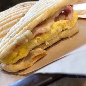 Great Harvest Bread Co Meridian - Great Harvest Bread, Meridian, Idaho: breakfast sandwich with ham, egg, cheese on asiago sourdough. - Bakeries Near Me - Boise, Idaho