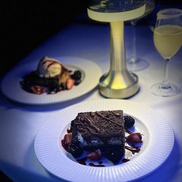 Tiramisu and bread pudding