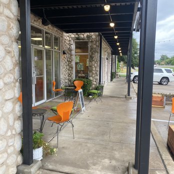 Well Grounded Coffee Community - Outside seating area by entrance but also extra outdoor seating in parking area - Coffee & Tea Near Me - Dallas, Texas Well Grounded Coffee Community - Outside seating area by entrance but also extra outdoor seating in parking area - Coffee & Tea Near Me - Dallas, Texas