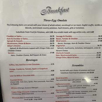 Redwood Cafe - Menu 10-25 - New American Near Me - Cambria, California