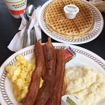 Waffle House - All-Star Special - Eggs, grits, bacon, waffles, side of toast and coffee - Breakfast & Brunch Near Me - Dandridge, Tennessee