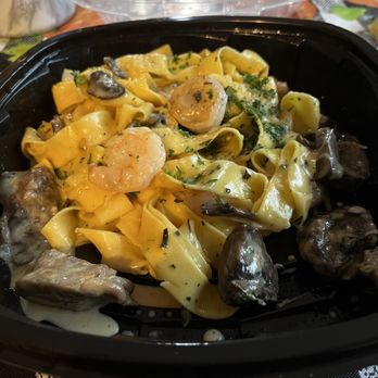 Mallards Southern Kitchen - Wild Mushroom Pappardelle with shrimp. YUMMY! - Seafood Near Me - Shakopee, Minnesota