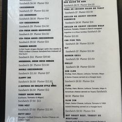 Cheryl's Diner - Menu