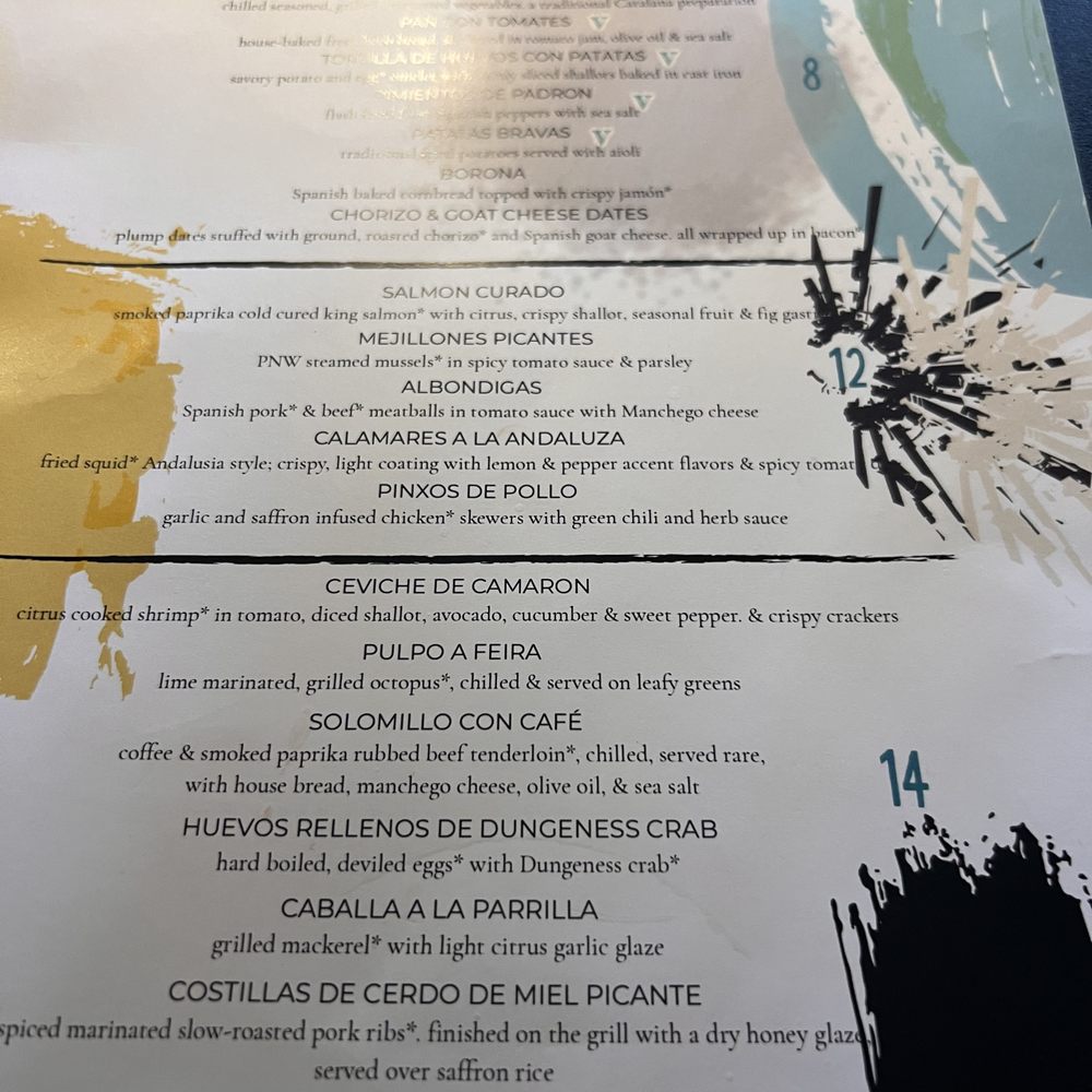Miró Tapas - Menu - Tapas/Small Plates Near Me - Tacoma, Washington