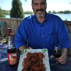 Sand Lake Party Store - Owner enjoys his favorite