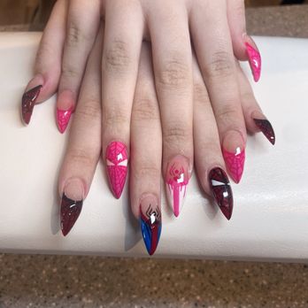 Spicy Nails And Spa - Acrylic set with design. - Nail Salons Near Me - Galion, Ohio Spicy Nails And Spa - Acrylic set with design. - Nail Salons Near Me - Galion, Ohio