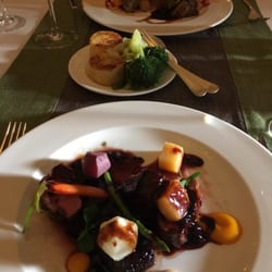 The Yew Tree - The duck breast (with the lamb in the background).