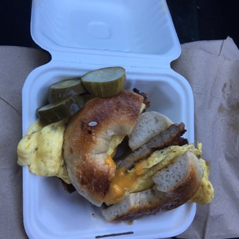 Wise Sons - Chicken Sausage, Egg and Cheddar Cheese. Yummy! - Breakfast & Brunch Near Me - Oakland, California Wise Sons - Chicken Sausage, Egg and Cheddar Cheese. Yummy! - Breakfast & Brunch Near Me - Oakland, California