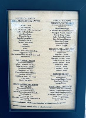 Menu photo 2 Tierra Mia Coffee Pomona, CA Menu photo 2 Tierra Mia Coffee Pomona, CA