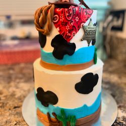 Pastry by Jazmyne - Cowboy Baby Shower Cake