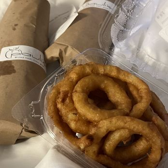 Pauli's - Two subs and onion rings - Sandwiches Near Me - Boston, Massachusetts