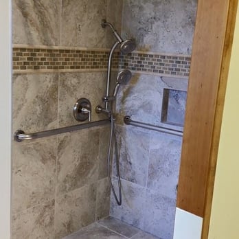 Gawley Building and Remodeling - Curbless shower - General Contractors Near Me