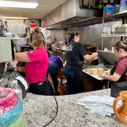 El Cabrito Mexican Grill - They are busy in here!!! Full kitchen.