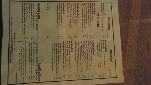 Menu photo 5 Bin 73 Oklahoma City, OK