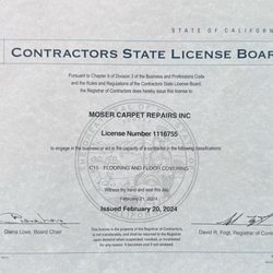 Moser Carpet Repairs