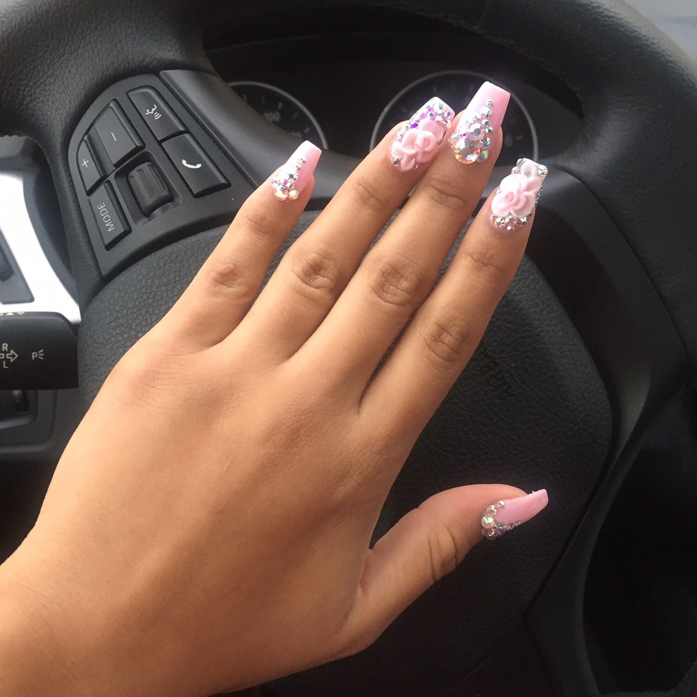Diamond Nails Design - I'm so in love thank you Lee and Holly!!! - Nail Salons Near Me - Paramount, California Diamond Nails Design - I'm so in love thank you Lee and Holly!!! - Nail Salons Near Me - Paramount, California