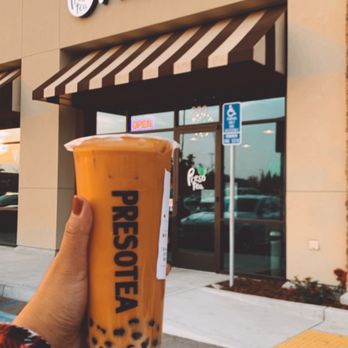 Presotea Bakersfield - Thai Milk Tea with Pearls - Bubble Tea Near Me - Bakersfield, California