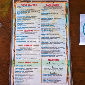 Luau Larry's - Backside of menu - New American Near Me - Avalon, California Luau Larry's - Backside of menu - New American Near Me - Avalon, California