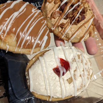Beiler's Bakery - Carmel Apple, Maple Bacon, and Peanut Butter and Jelly doughnuts - Bakeries Near Me - Philadelphia, Pennsylvania