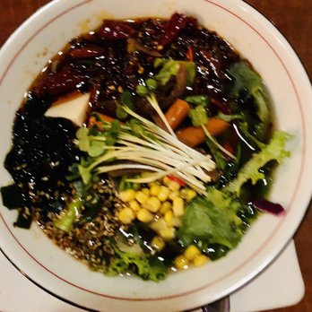 Sushi Nest - Veggie Ramen 'Hell Hot' This is a 5/5 on a scale of 5. You can order for your taste! - Sushi Bars Near Me - Elmhurst, Illinois Sushi Nest - Veggie Ramen 'Hell Hot' This is a 5/5 on a scale of 5. You can order for your taste! - Sushi Bars Near Me - Elmhurst, Illinois