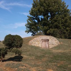 Mount Harmon Plantation - I have to assume this was an old spring house. Possibly, a Hobbit House but the door is curiously rectangular.