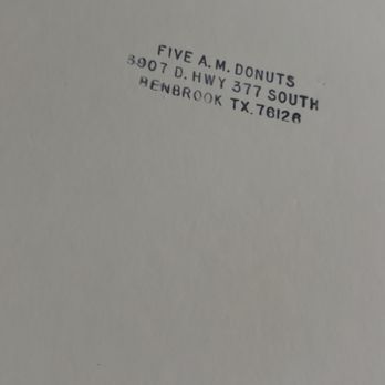 5 Am Donuts - Business address - Donuts Near Me - Benbrook, Texas