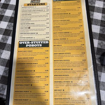 Stuffed Potatoes & Poboys - Menu - Seafood Near Me - Hammond, Louisiana Stuffed Potatoes & Poboys - Menu - Seafood Near Me - Hammond, Louisiana