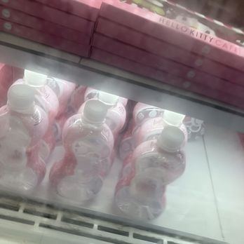 Hello Kitty Cafe - Bow water bottles $5 each - Cafes Near Me - Irvine, California