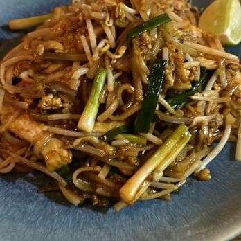 Sakhuu Thai Legacy - White Pad Thai (Chicken) East Coast-styled Thin Rice Noodles Stir Fried With Choice Of Protein... - Thai Near Me - Plano, Texas Sakhuu Thai Legacy - White Pad Thai (Chicken) East Coast-styled Thin Rice Noodles Stir Fried With Choice Of Protein... - Thai Near Me - Plano, Texas