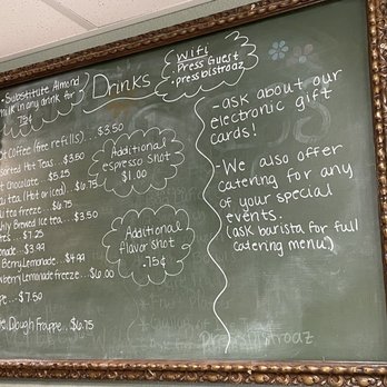 The Press Cafe & Bistro - Drink menu - Salad Near Me - Yuma, Arizona The Press Cafe & Bistro - Drink menu - Salad Near Me - Yuma, Arizona