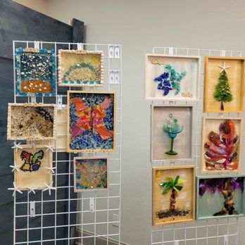Recycled Glass Art Studio - Some of the finished pieces - Art Classes Near Me - St. Augustine, Florida Recycled Glass Art Studio - Some of the finished pieces - Art Classes Near Me - St. Augustine, Florida