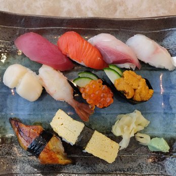 Yagoto Sushi Dining - Deluxe assorted nigiri - Sushi Bars Near Me - Vancouver, British Columbia Yagoto Sushi Dining - Deluxe assorted nigiri - Sushi Bars Near Me - Vancouver, British Columbia