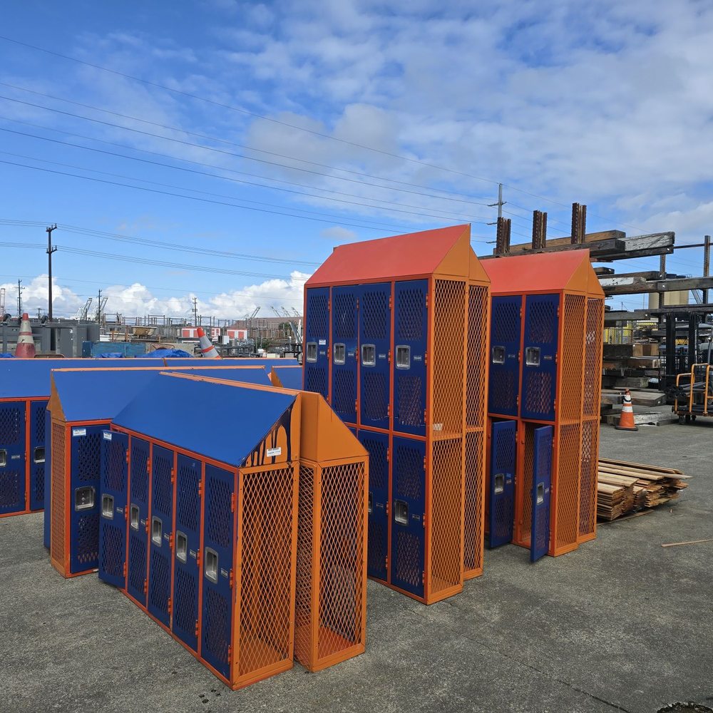 Second Use Building Materials - There are colorful lockers. I think someone can use it for something. - Building Supplies Near Me - Seattle, Washington Second Use Building Materials - There are colorful lockers. I think someone can use it for something. - Building Supplies Near Me - Seattle, Washington