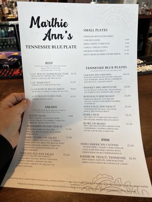 Menu photo 1 Marthie Ann's Ooltewah, TN Menu photo 1 Marthie Ann's Ooltewah, TN