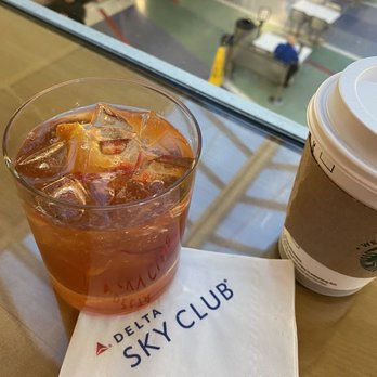 Delta Sky Club - Old fashion and hot americano - Airport Lounges Near Me - Portland, Oregon Delta Sky Club - Old fashion and hot americano - Airport Lounges Near Me - Portland, Oregon