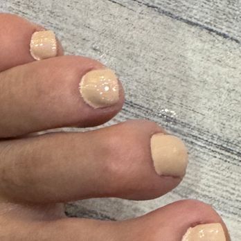 Milano Nail Spa Spring - painted over cuticle line - Nail Salons Near Me - Spring, Texas Milano Nail Spa Spring - painted over cuticle line - Nail Salons Near Me - Spring, Texas