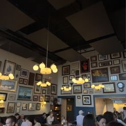 The Archer - Inside, high ceilings with the mood lighting!