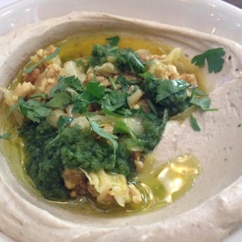 Dizengoff - Hummus with chicken, amba, cabbage, and peaches. Really good! - Middle Eastern Near Me - Philadelphia, Pennsylvania Dizengoff - Hummus with chicken, amba, cabbage, and peaches. Really good! - Middle Eastern Near Me - Philadelphia, Pennsylvania