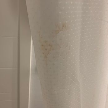 Hilton Garden Inn Columbus - Stains on shower curtain - Hotels Near Me - Columbus, Georgia