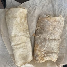 Bacon egg burrito  Tams  burgers vs farmer boys. Bacon and egg burrito