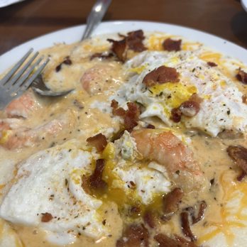 Cafe Ez - Shrimp and Grits with 6 large shrimp - Breakfast & Brunch Near Me - Elkridge, Maryland Cafe Ez - Shrimp and Grits with 6 large shrimp - Breakfast & Brunch Near Me - Elkridge, Maryland
