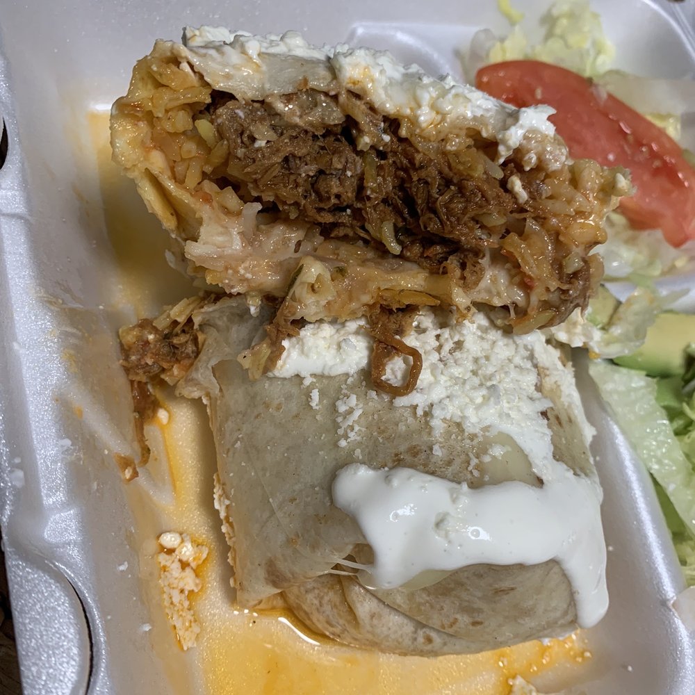 Que Chula Es Puebla - 70. Shredded Beef Burrito - Mexican Near Me - Philadelphia, Pennsylvania