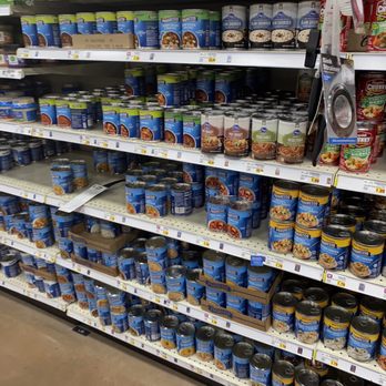 Kroger - shelves of canned food in a grocery store - Grocery Near Me - Louisville, Kentucky