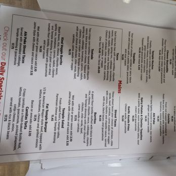 Taco Temple - Menu - Mexican Near Me - Morro Bay, California Taco Temple - Menu - Mexican Near Me - Morro Bay, California